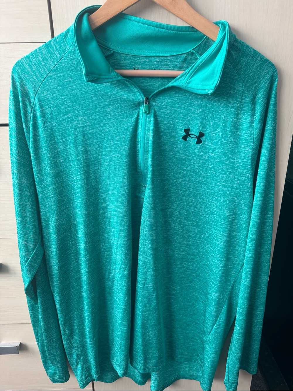 Under Armour Men's Teal Heather Quarter-Zip Pullover